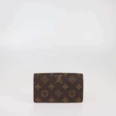 Louis Vuitton Monogram Canvas Porte-Monnaie Tresor Wallet Womens Louis Vuitton 