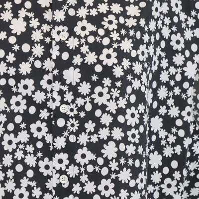 Marni Black/White Cotton Floral Sleeveless Shirt