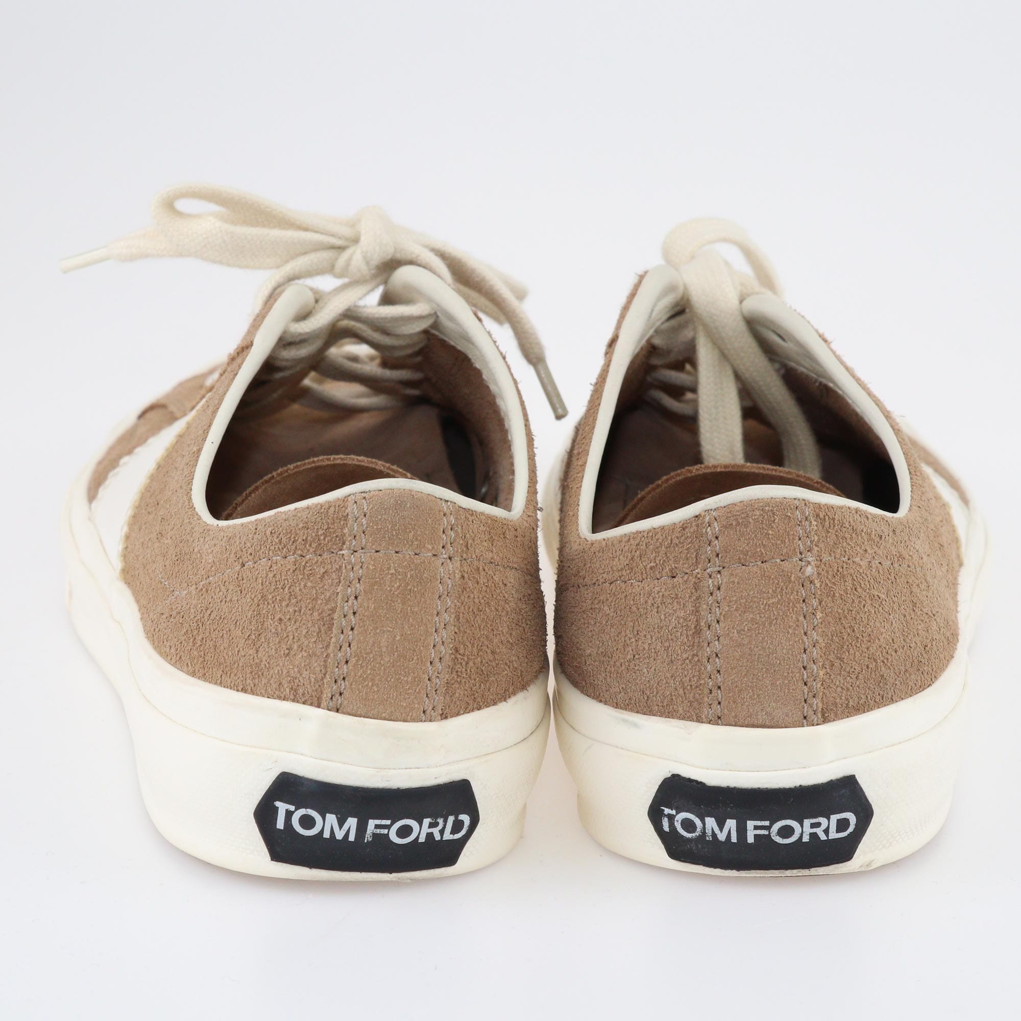 Tom Ford Brown/White Cambridge Lace Up Sneakers Shoes Tom Ford 