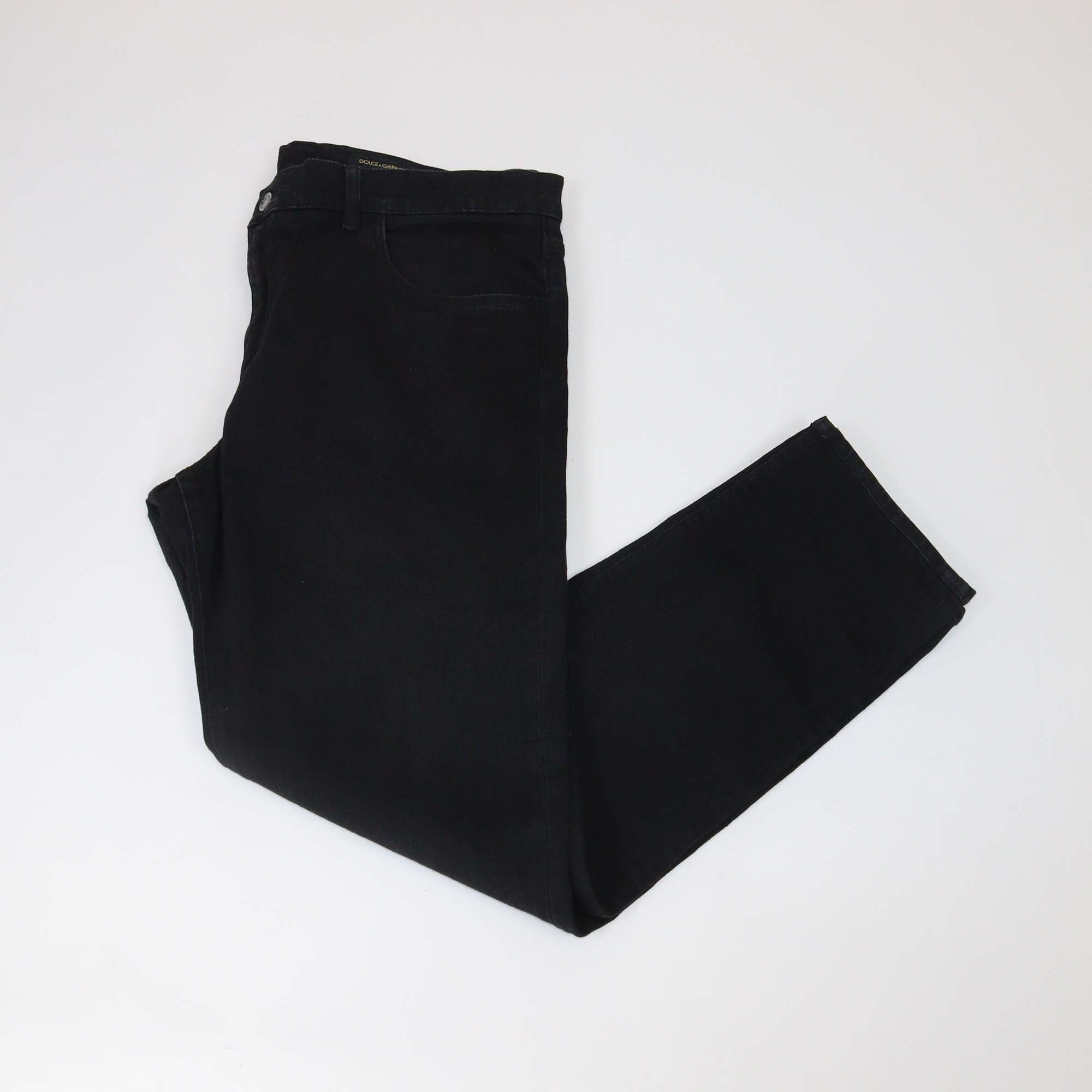 Dolce & Gabbana Black Denim Slim Fit Pants