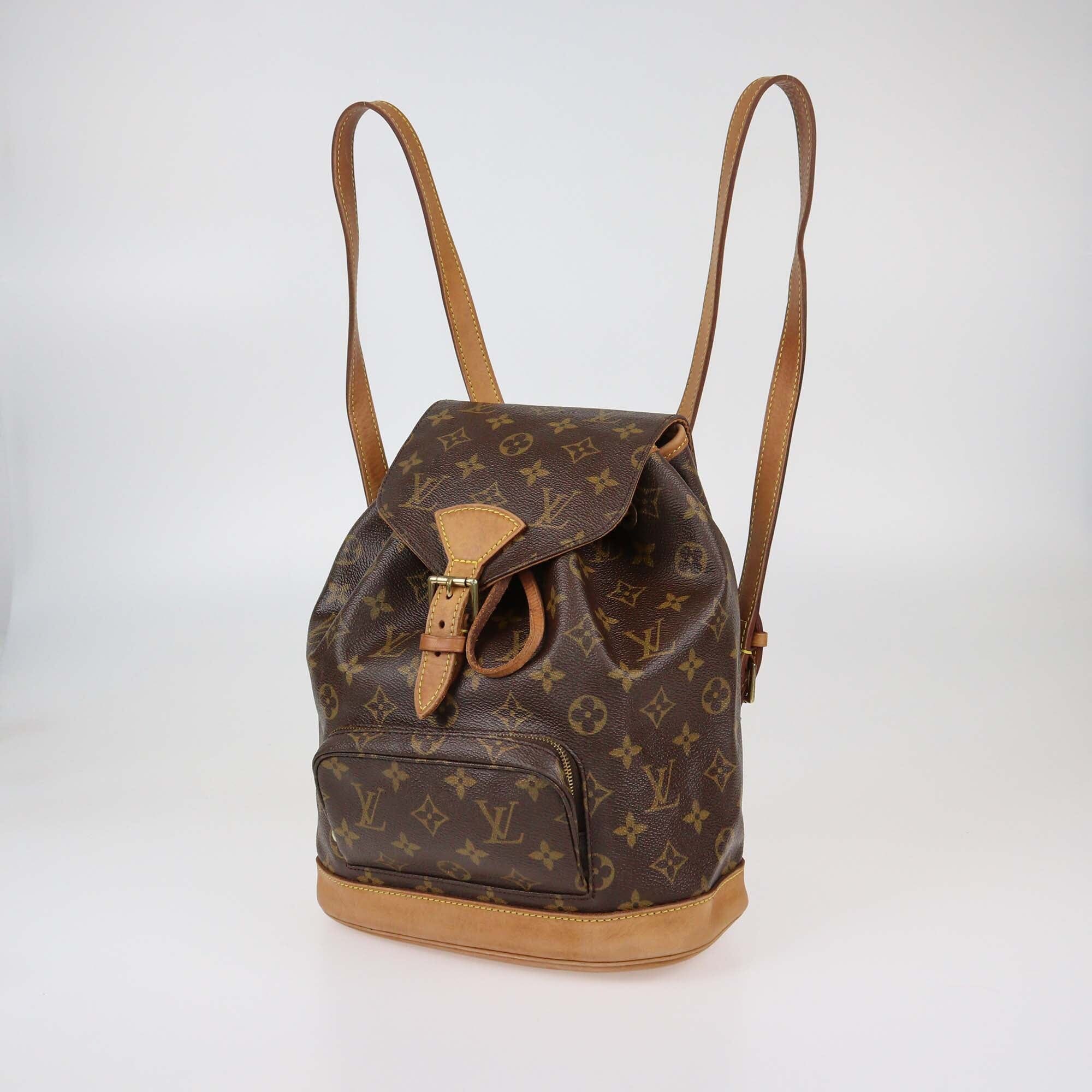 Louis Vuitton Monogram Mini Montsouris Canvas Backpack Womens Louis Vuitton 