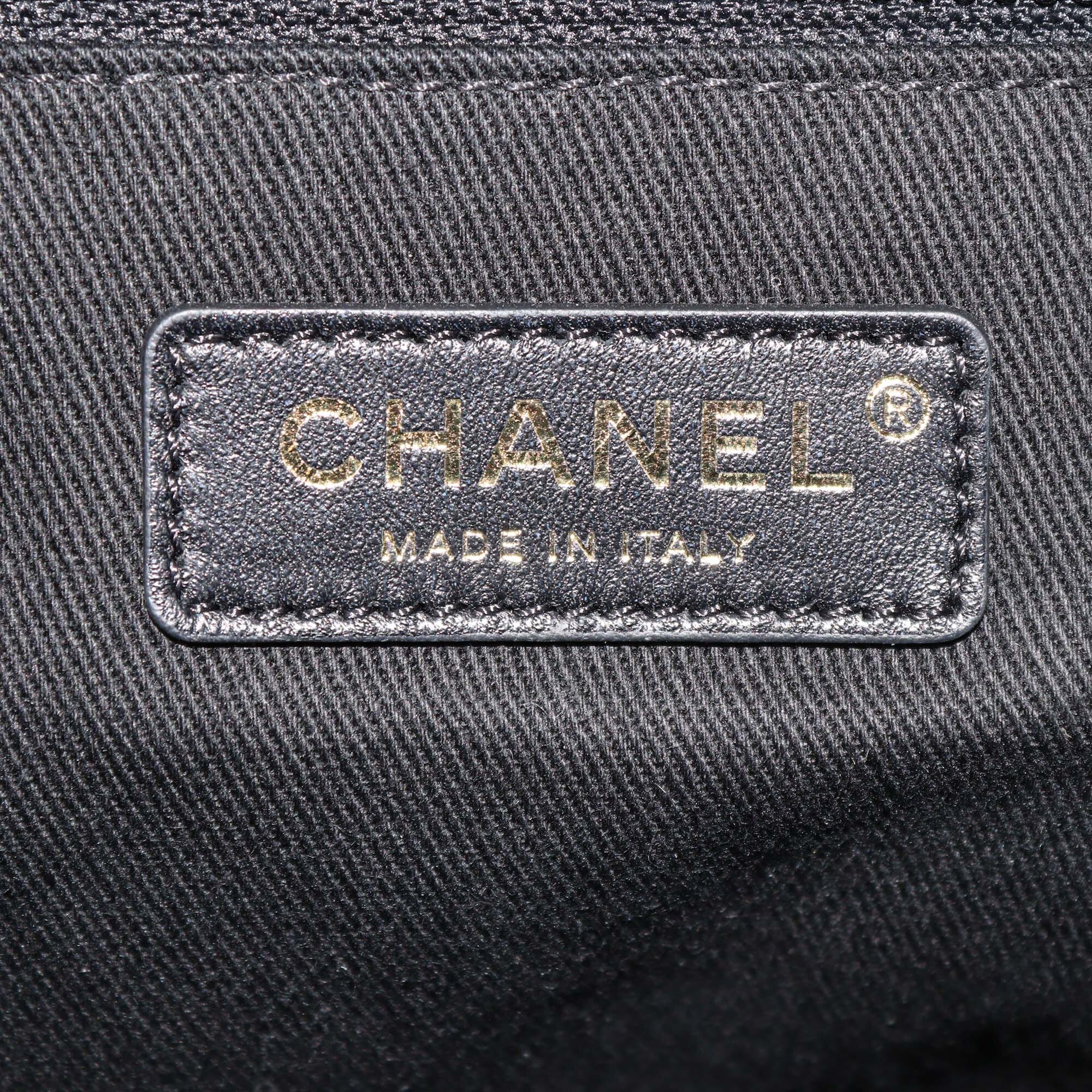 Chanel Navy Blue Chevron Denim Medium Drawstring Patchwork Backpack Womens Chanel 