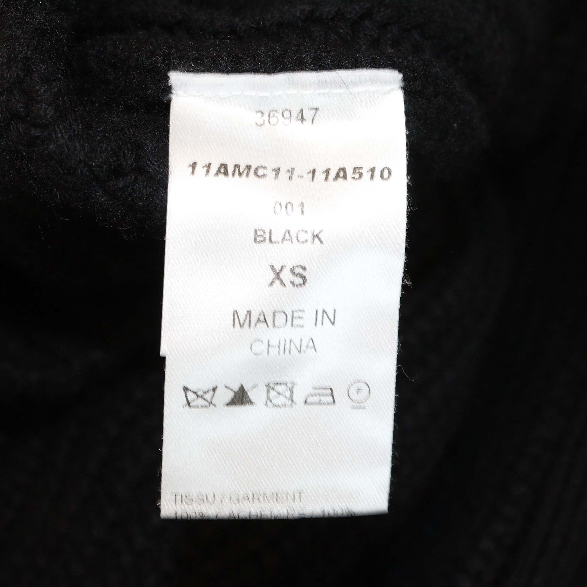 Chloe Black Ribbed Knit Cashmere Cardigan Womens Chloe 