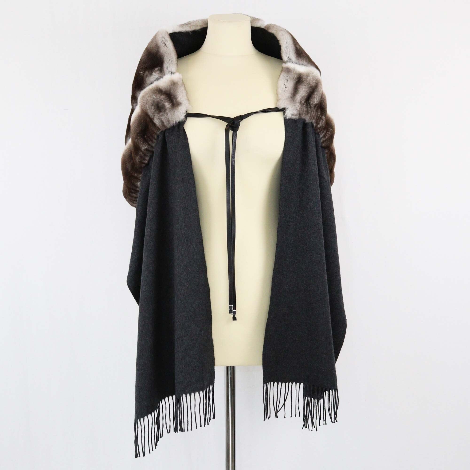 Fendi Dark Grey Candy Stole Womens Fendi 