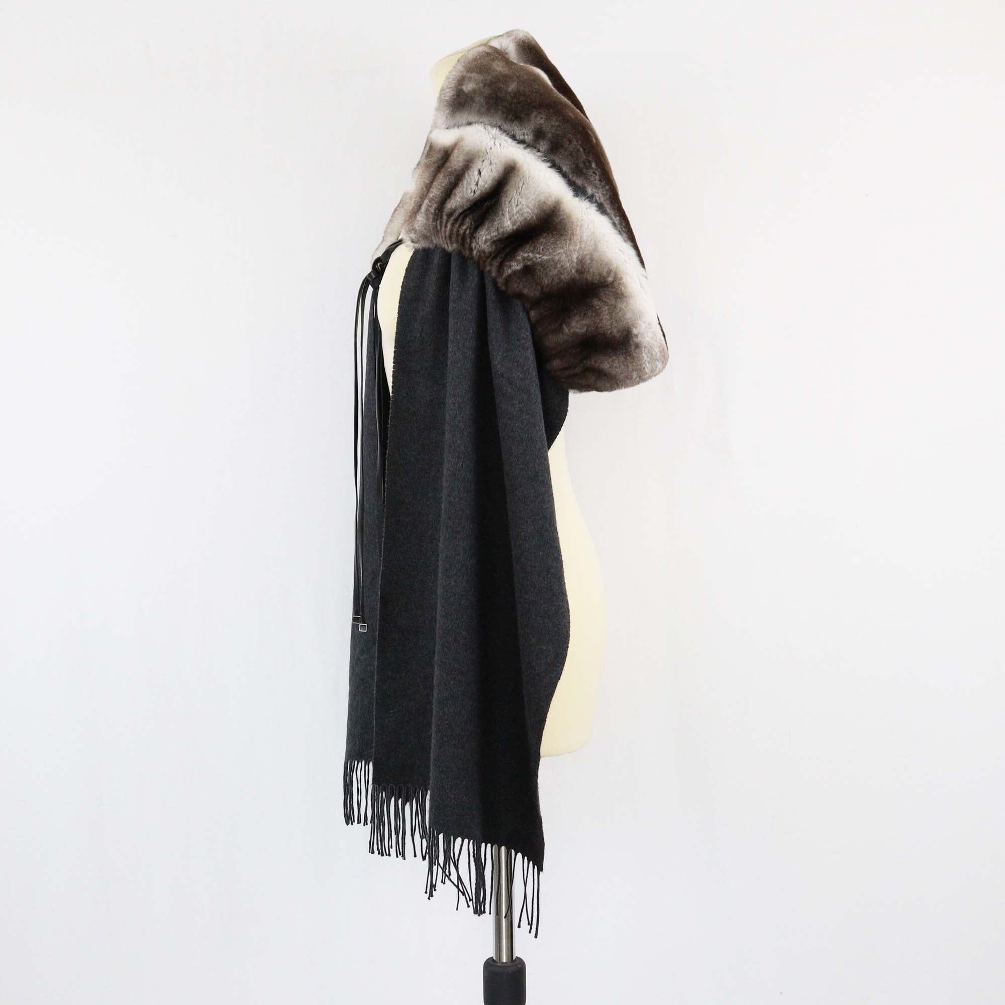 Fendi Dark Grey Candy Stole Womens Fendi 