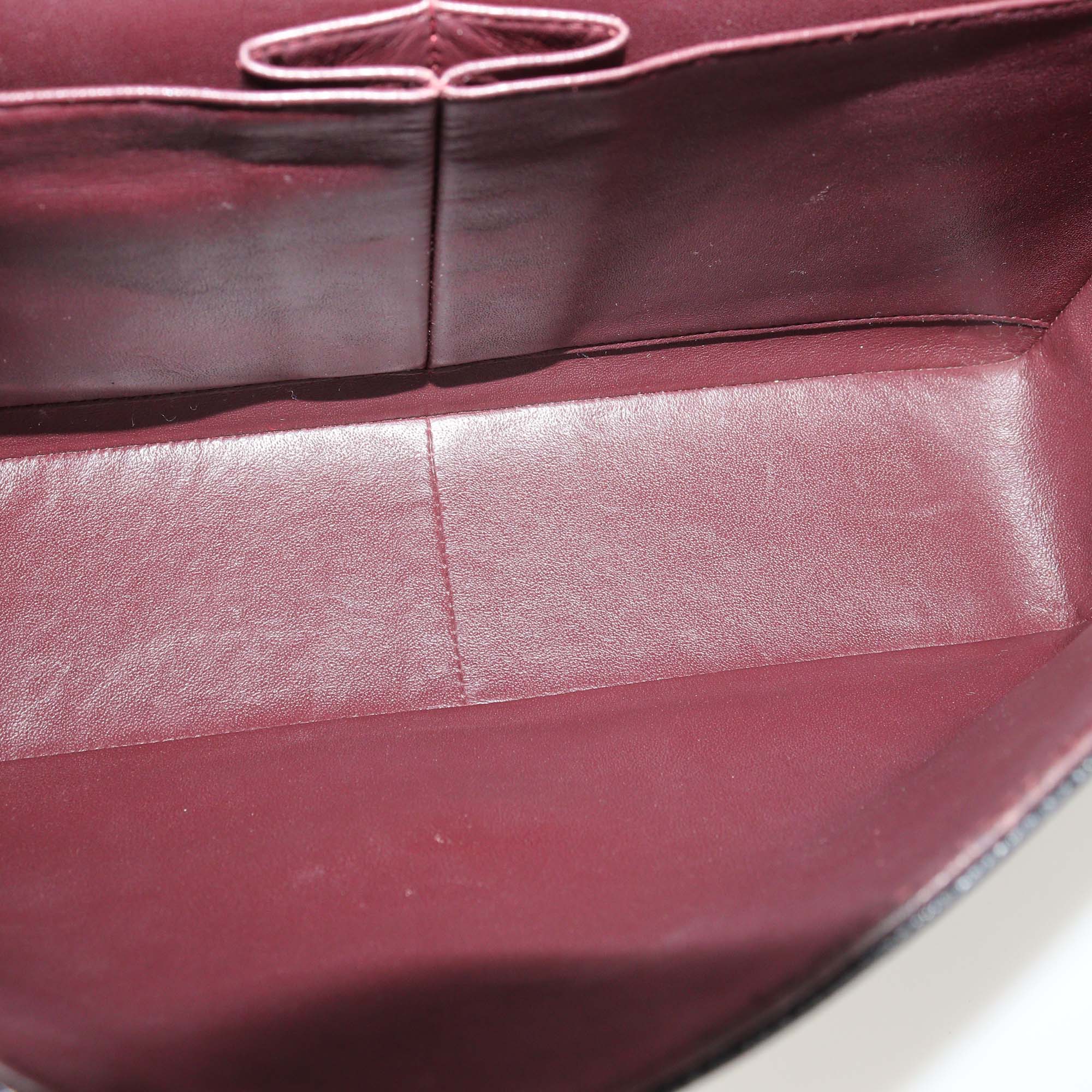 Chanel Black Quilted Caviar Leather Jumbo Classic Double Flap Bag