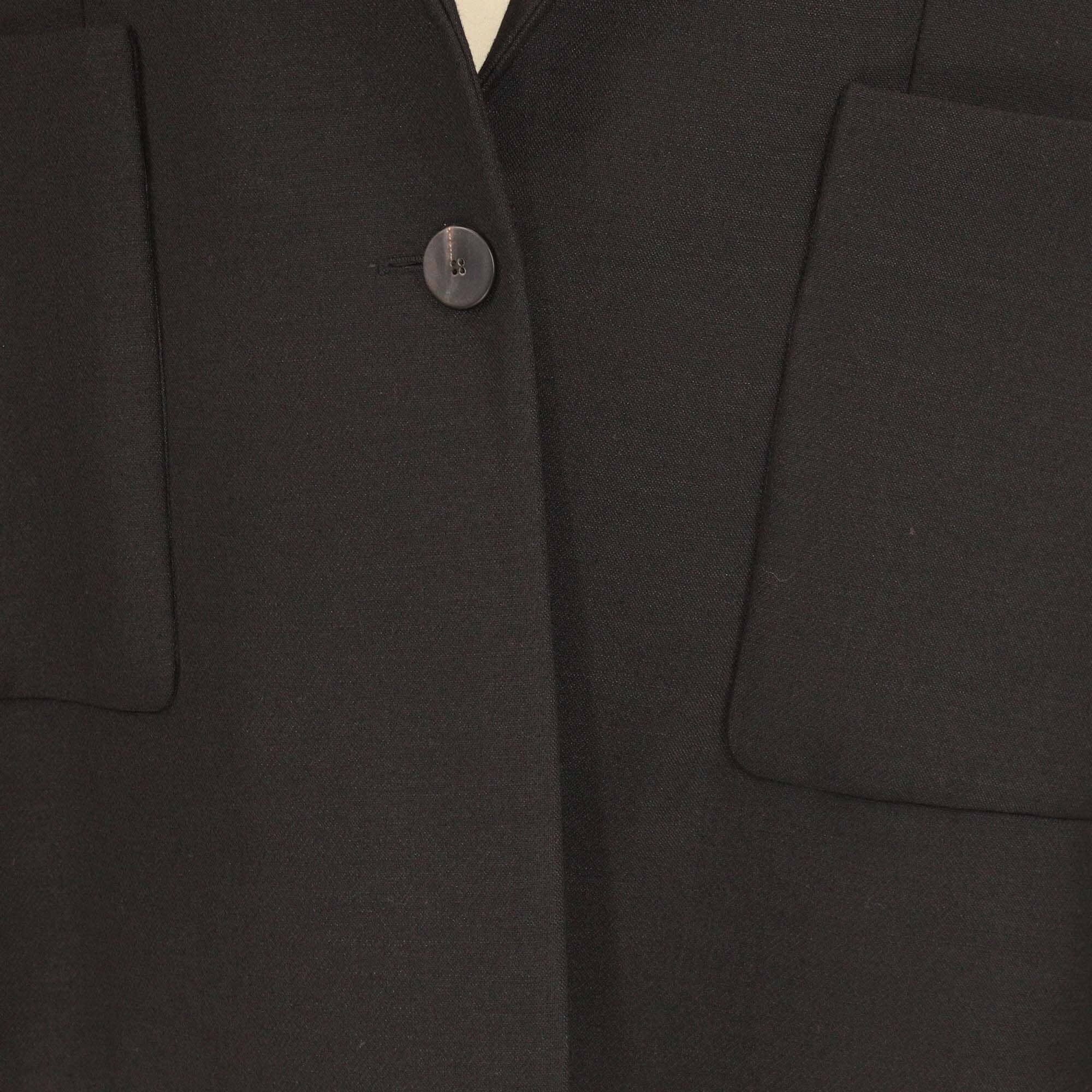 Balenciaga Black Blend Wool Sleeveless Vest Womens Balenciaga 