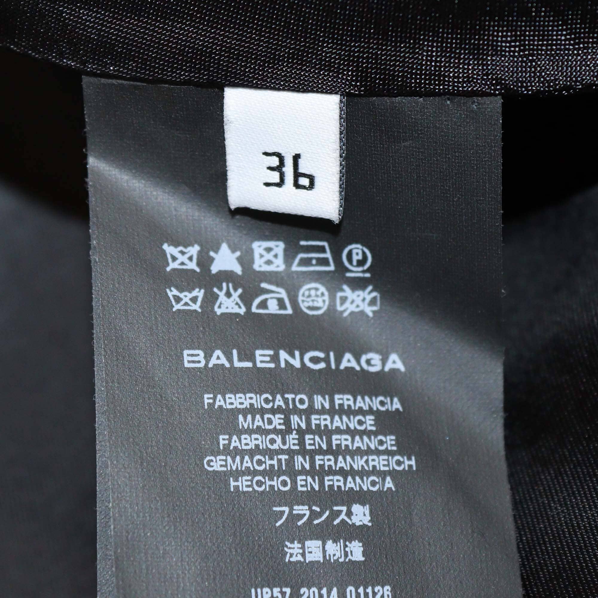Balenciaga Black Blend Wool Sleeveless Vest Womens Balenciaga 
