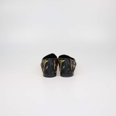 Gucci Black Multicolor Floral Jacquard Jordaan Loafers