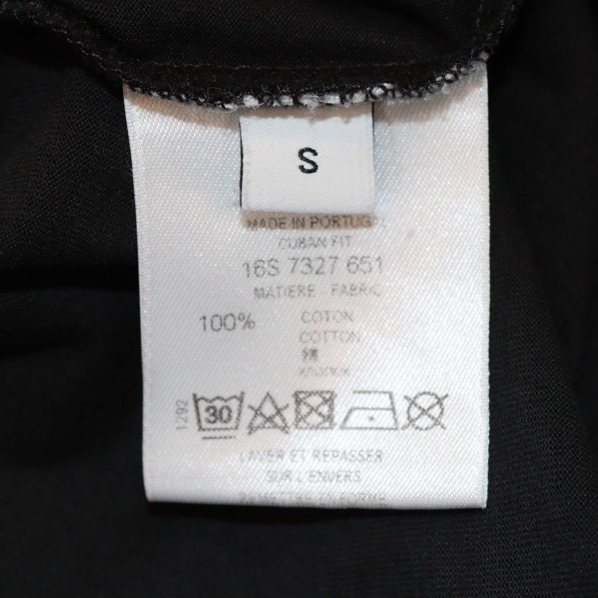 Givenchy Black Printed Cuban Fit T-Shirt Mens Givenchy 