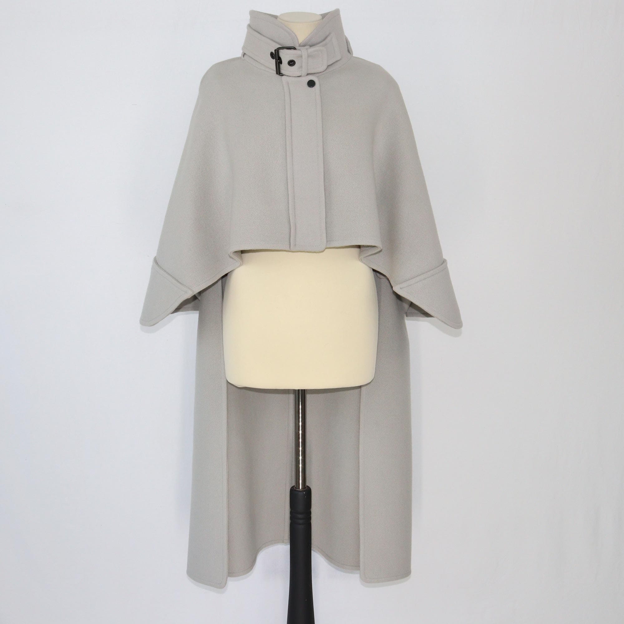 Chloe Gray Lead Cape Coat