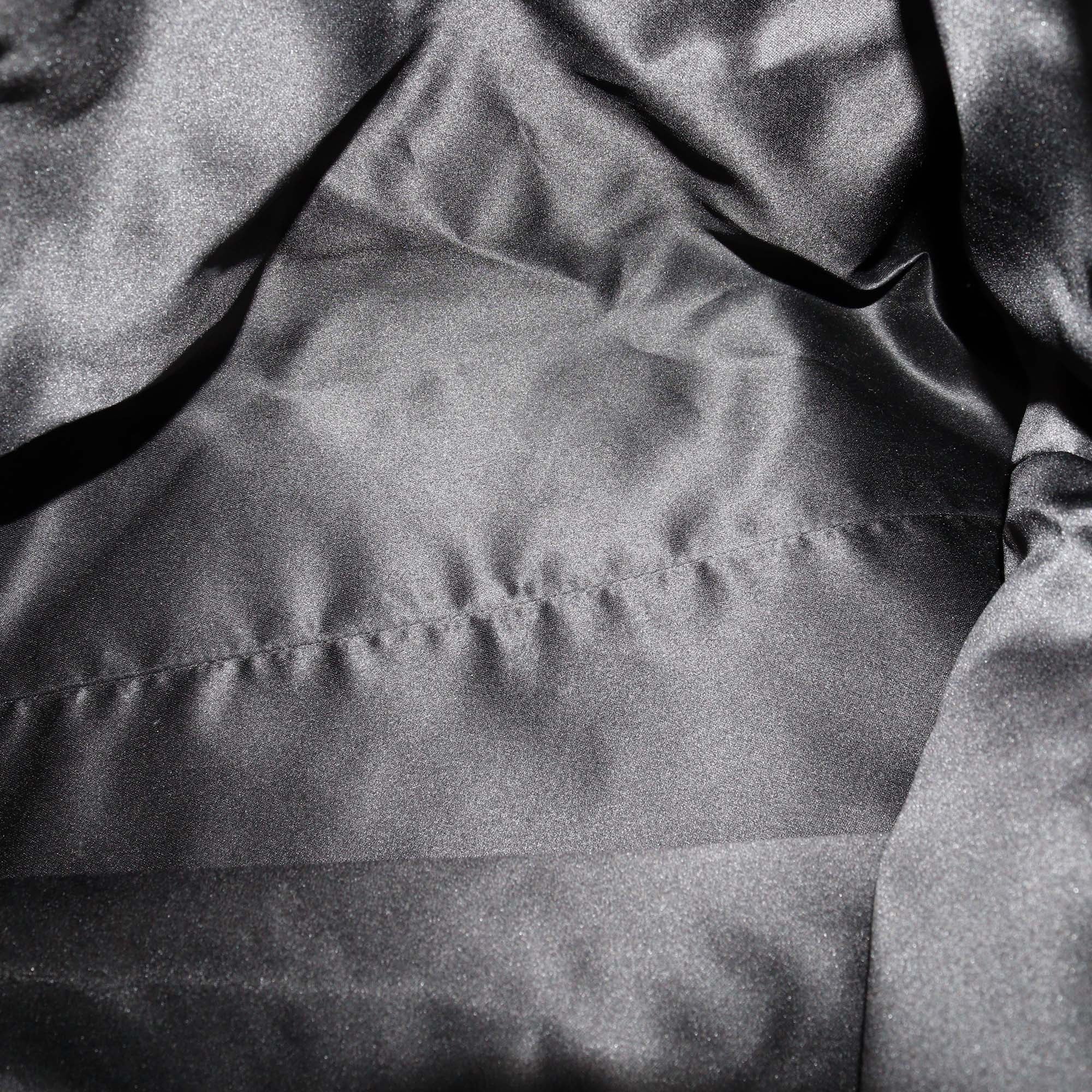 Valentino Black/Metallic Animal Print Effect Calf Hair Shopping Tote