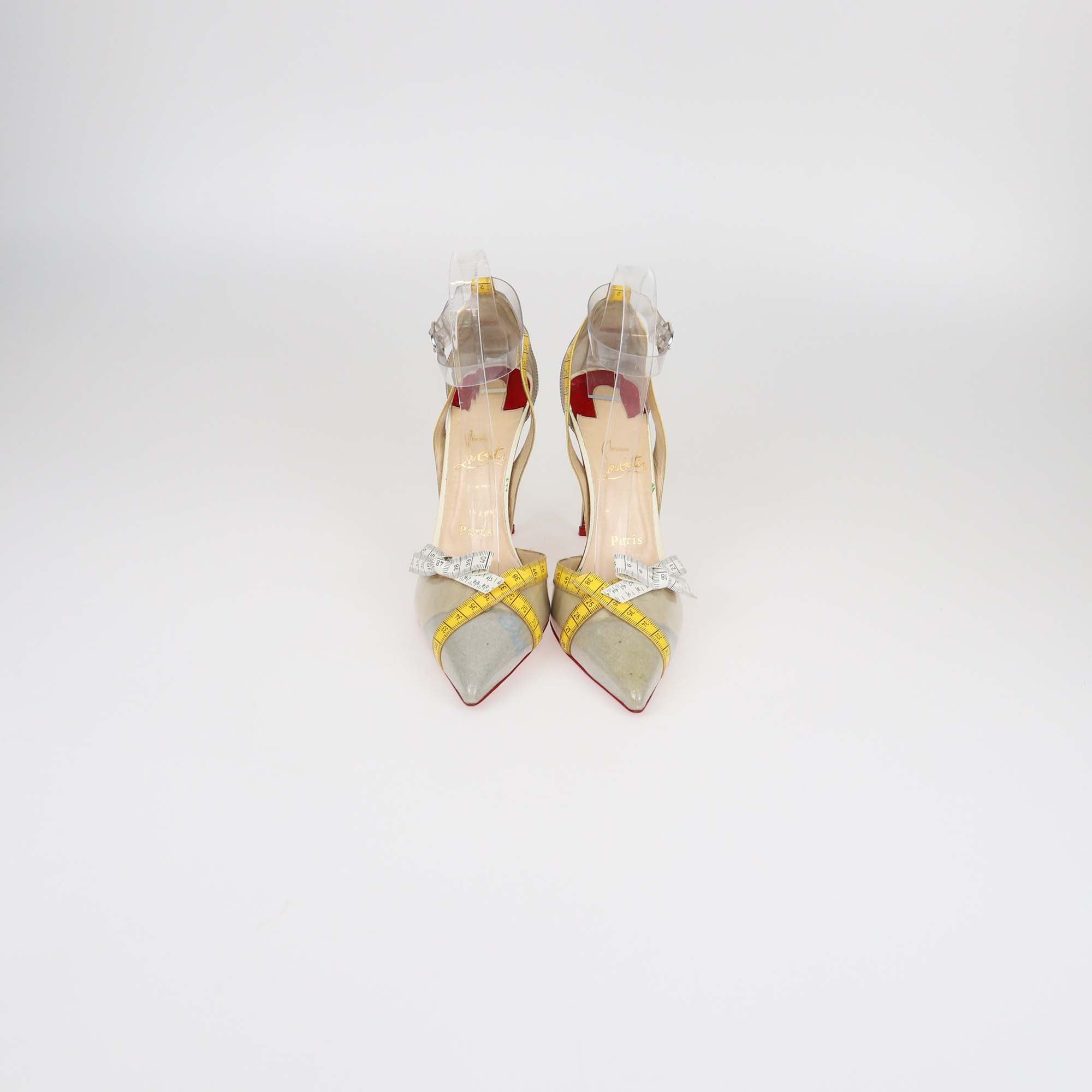 Christian Louboutin Multicolor/Clear PVC Metri Pumps