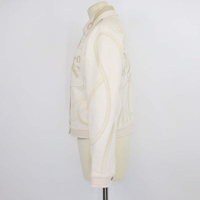 Hermes Naturel Denim Embroidered Jacket