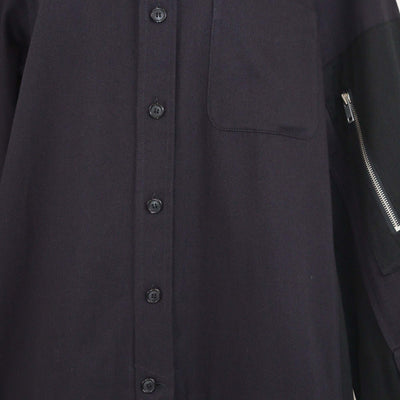 Celine Dark/Blue Long Sleeve Cotton Coat Dress Womens Celine 