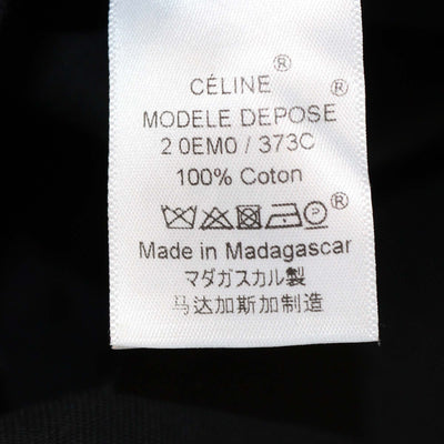 Celine Dark/Blue Long Sleeve Cotton Coat Dress Womens Celine 