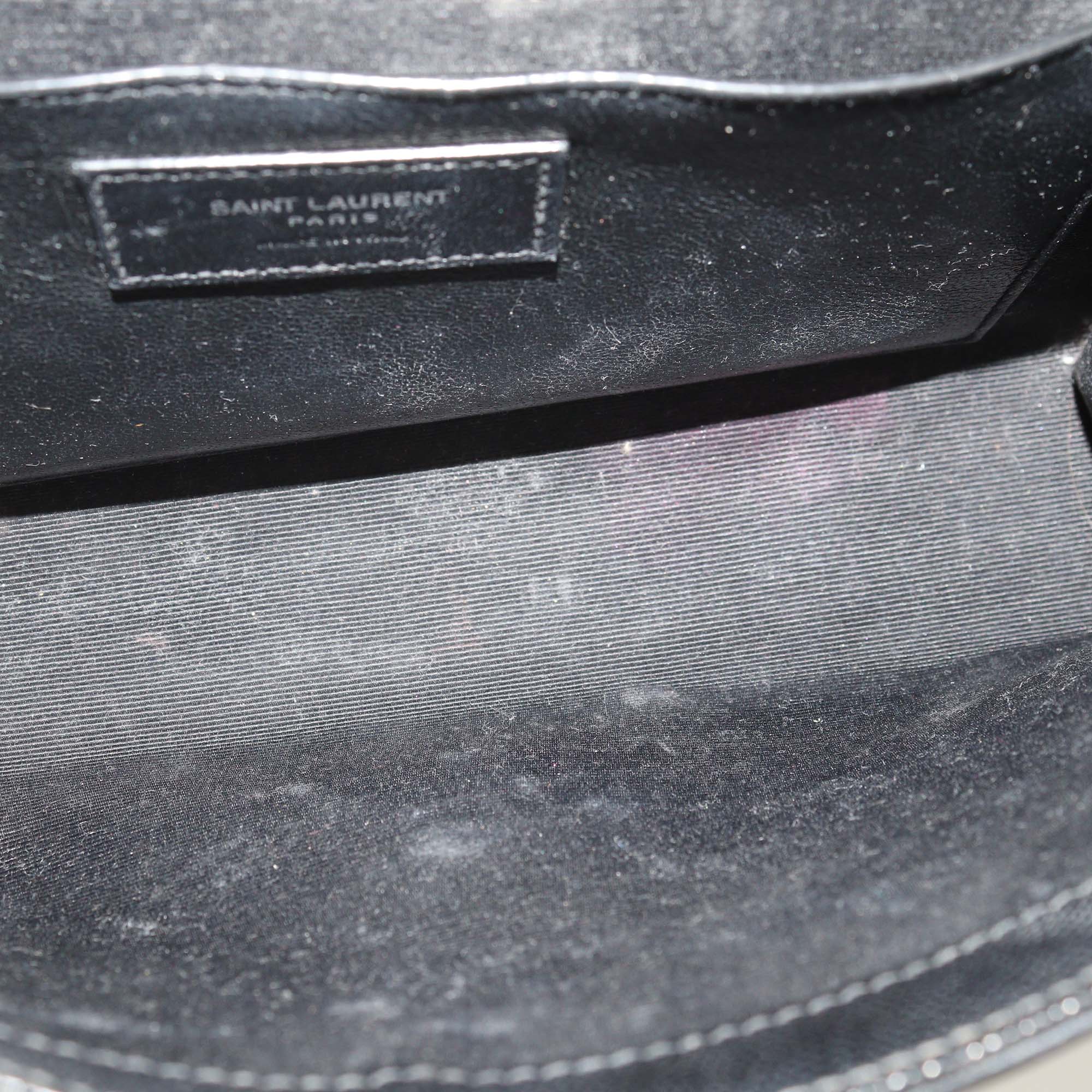 Saint Laurent Black Leather Medium Kate Shoulder Bag