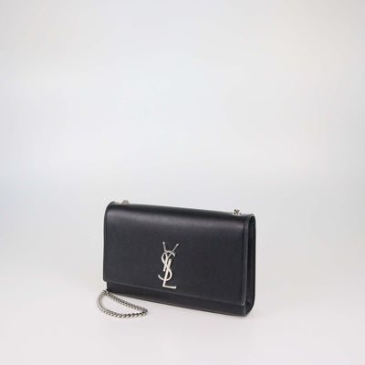 Saint Laurent Black Leather Medium Kate Shoulder Bag