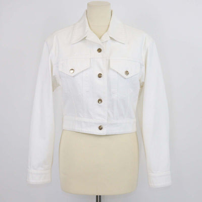 Louis Vuitton White Denim Crop jacket