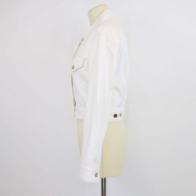 Louis Vuitton White Denim Crop jacket