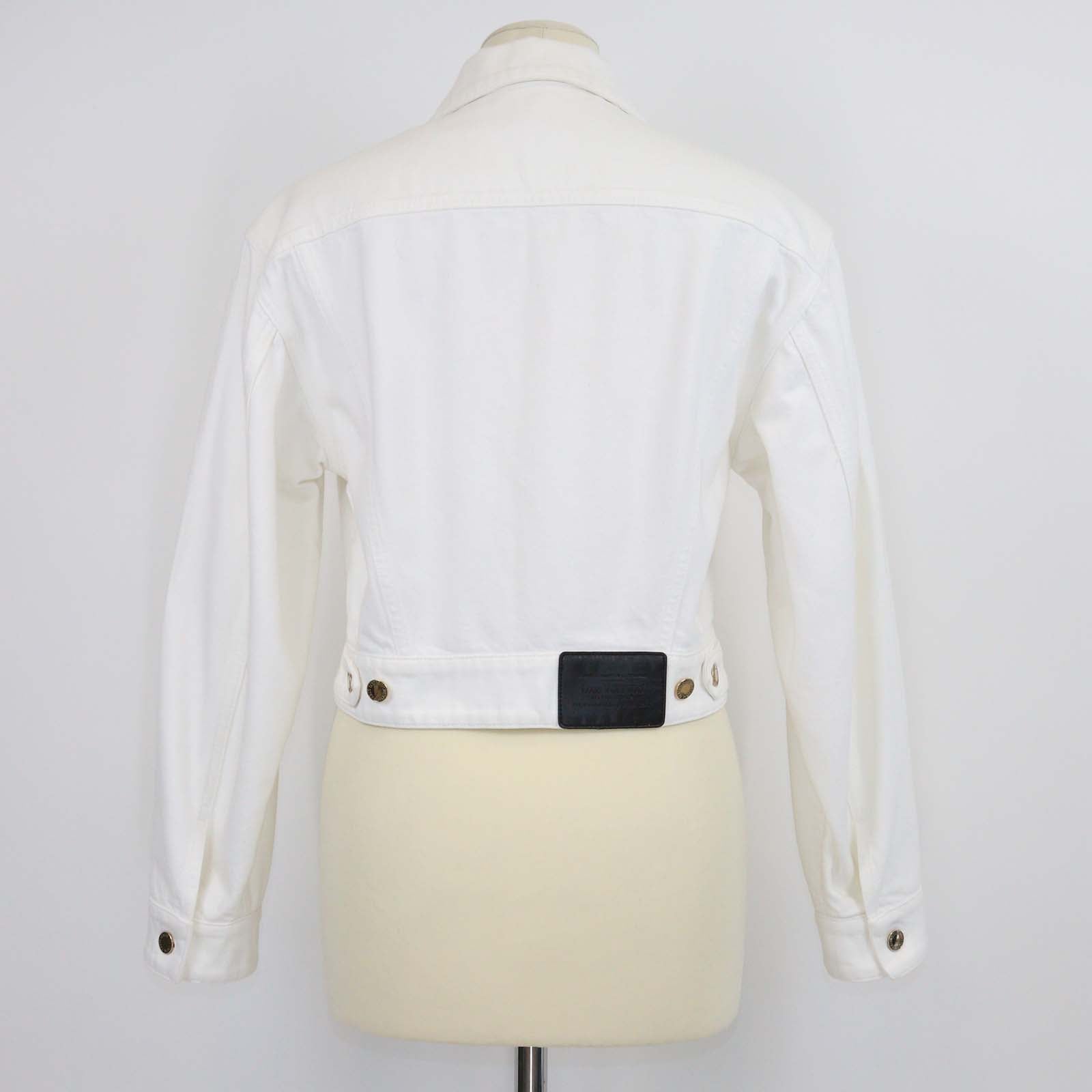 Louis Vuitton White Denim Crop jacket