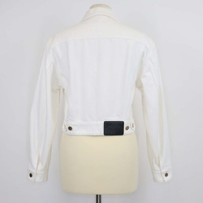Louis Vuitton White Denim Crop jacket