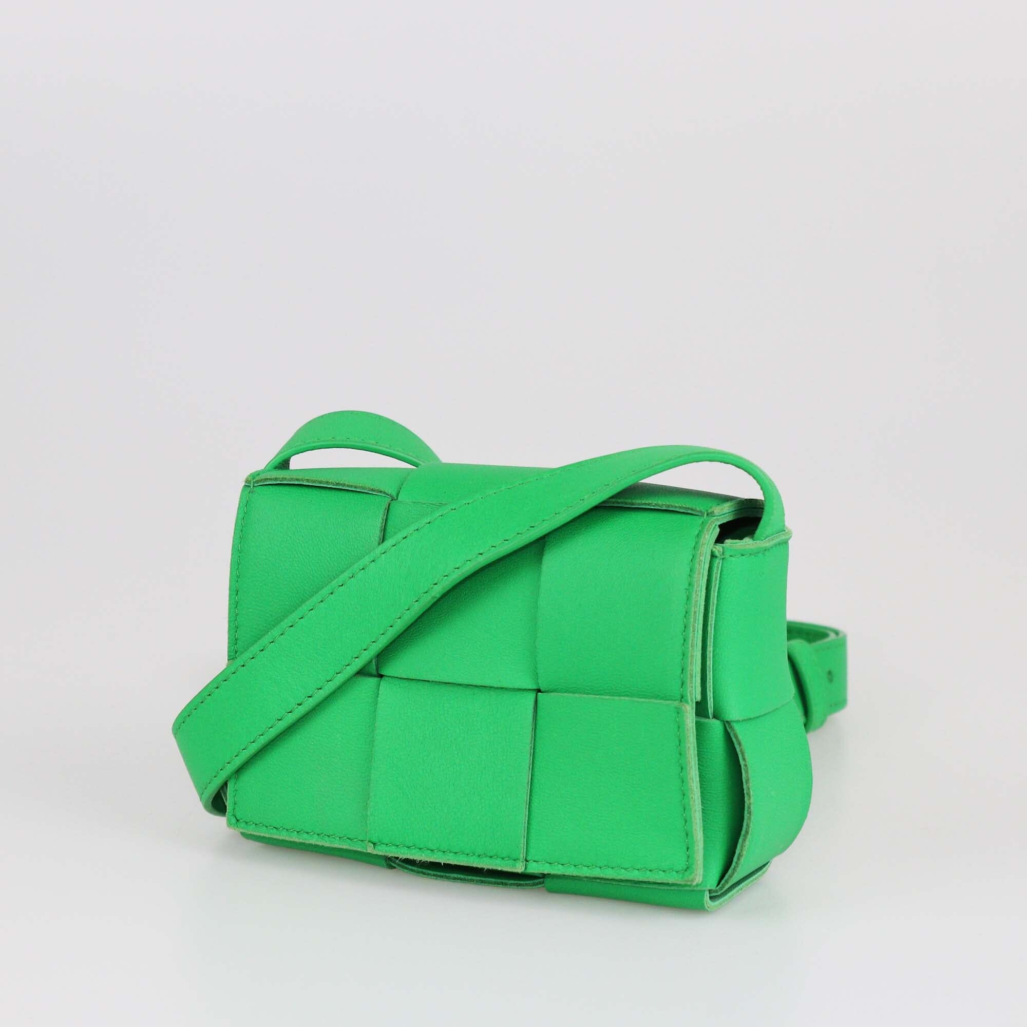 Bottega Veneta Green Candy Cassette Shoulder Bag Womens Bottega Veneta 