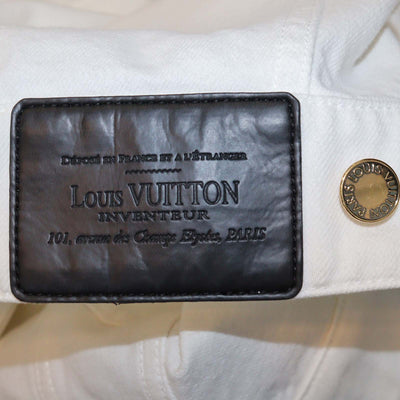 Louis Vuitton White Denim Crop jacket
