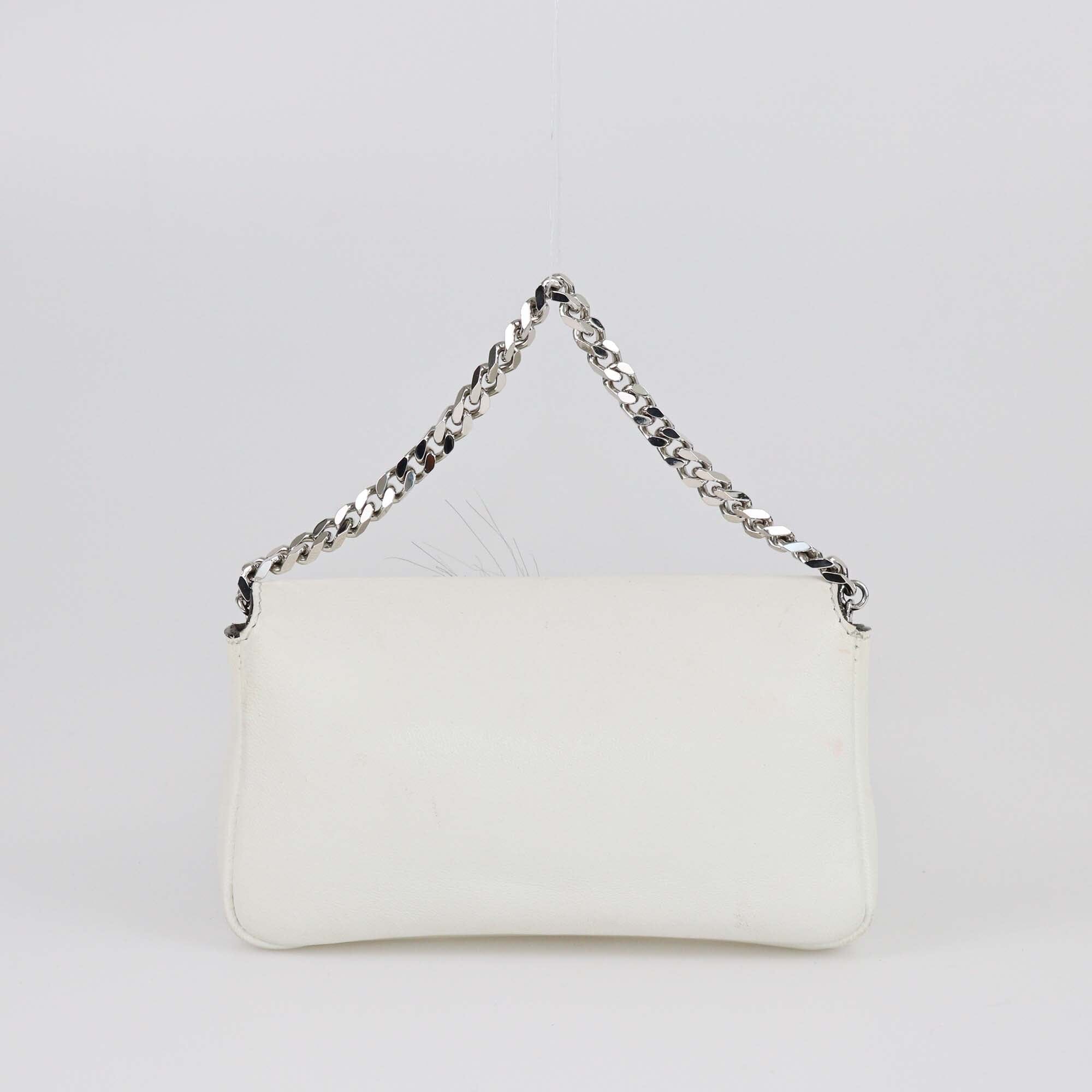 Fendi Off White Micro Buggie Baguette Bag Womens Fendi 