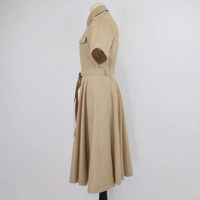 Celine Beige Saharienne Midi Length Dress