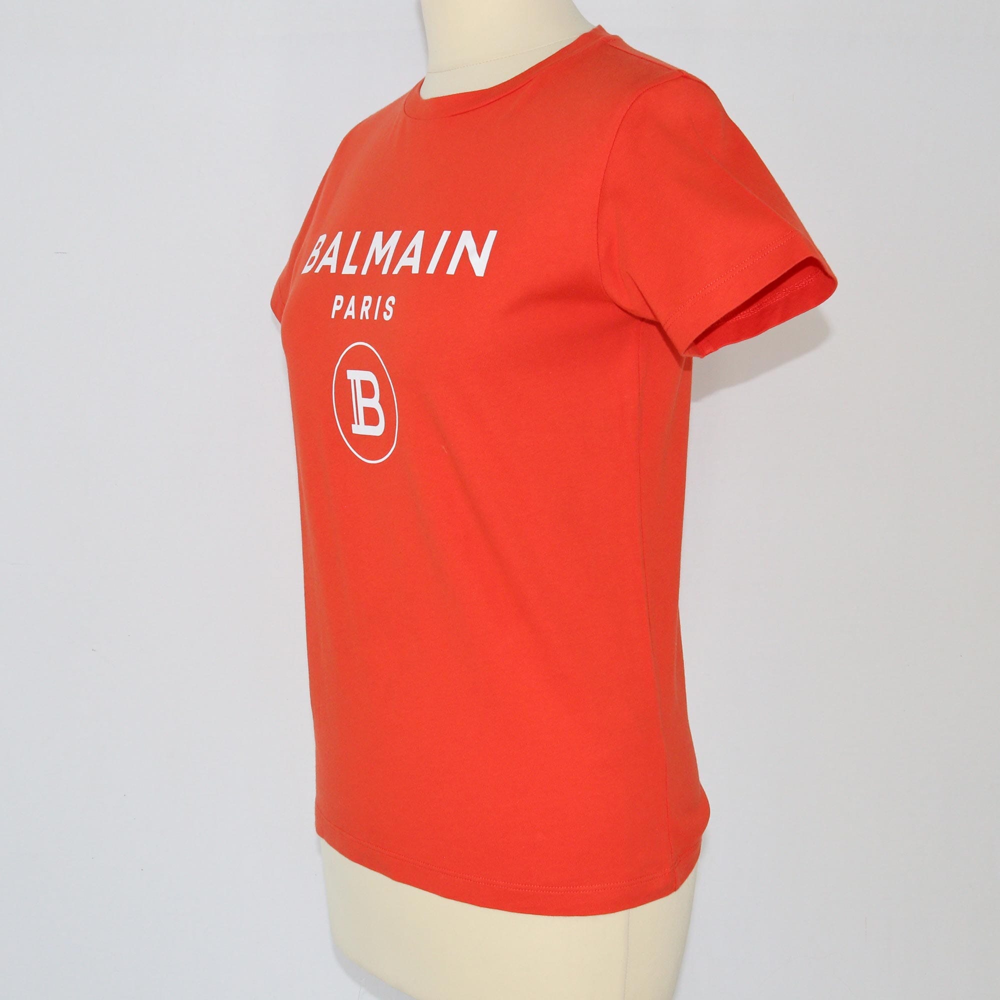 Balmain Red Logo Teen T-Shirt Clothing Balmain 