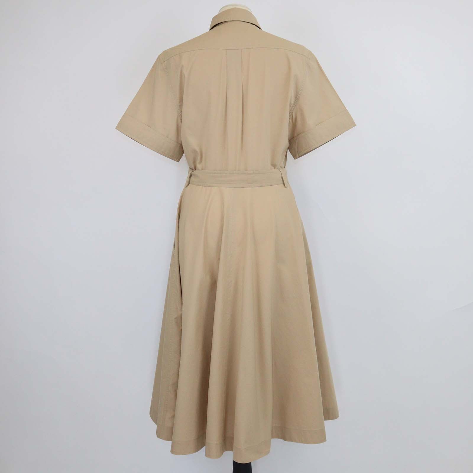 Celine Beige Saharienne Midi Length Dress