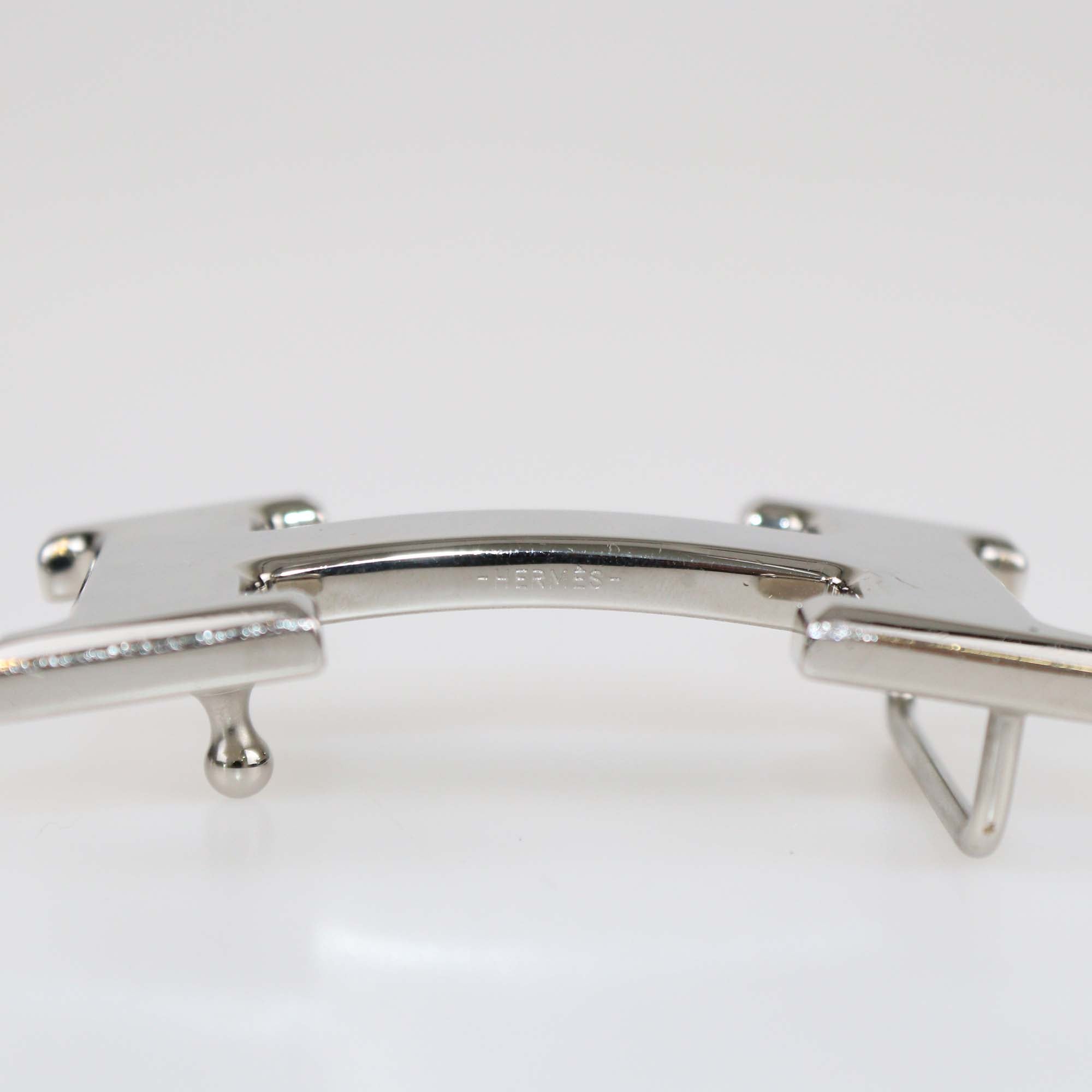 Hermes Palladium Hardware H Buckle