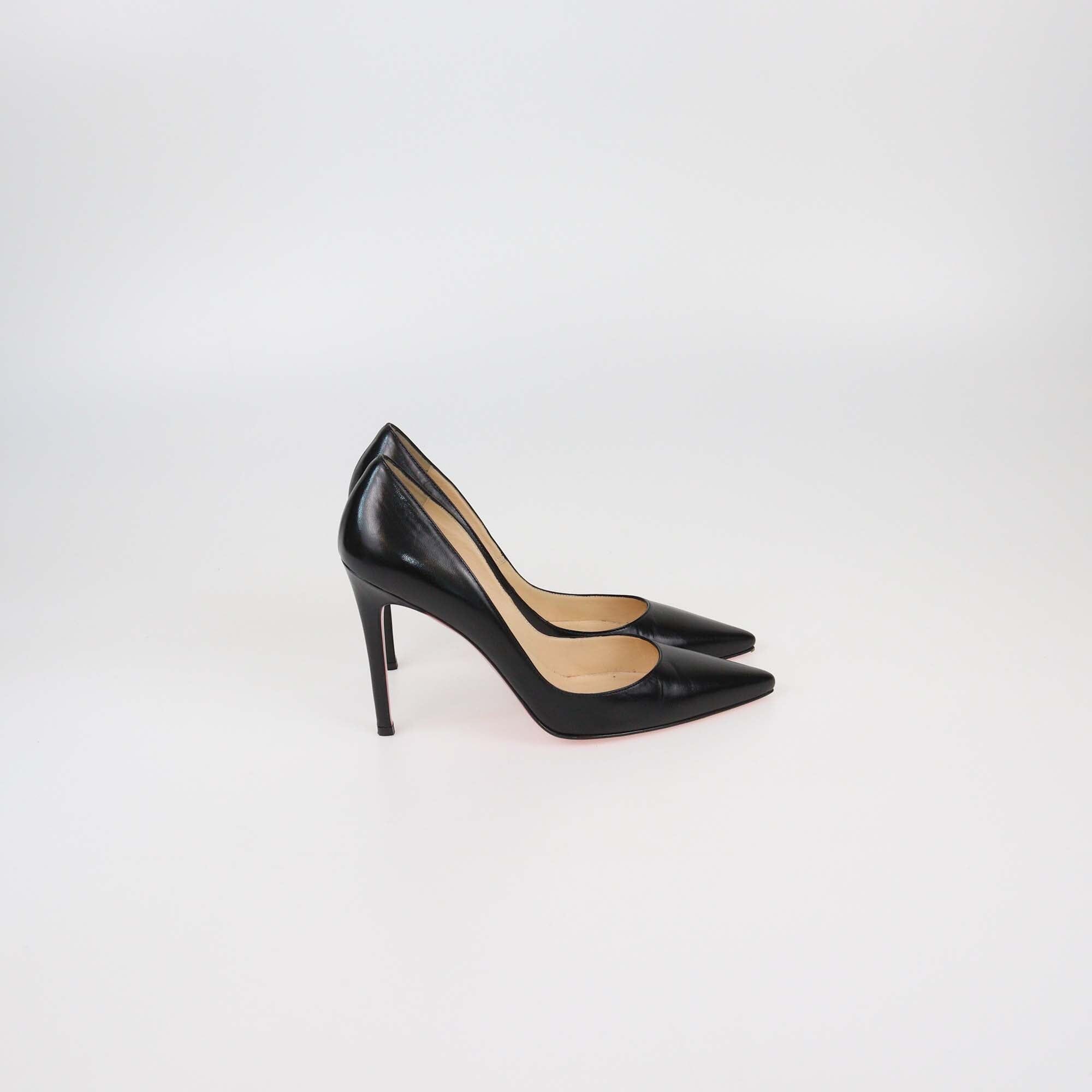 Christian Louboutin Black Leather So Kate Pumps Womens Christian Louboutin 