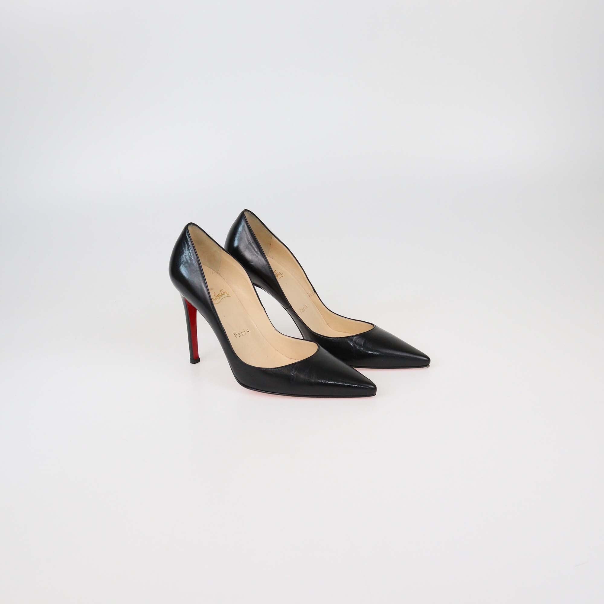 Christian Louboutin Black Leather So Kate Pumps Womens Christian Louboutin 