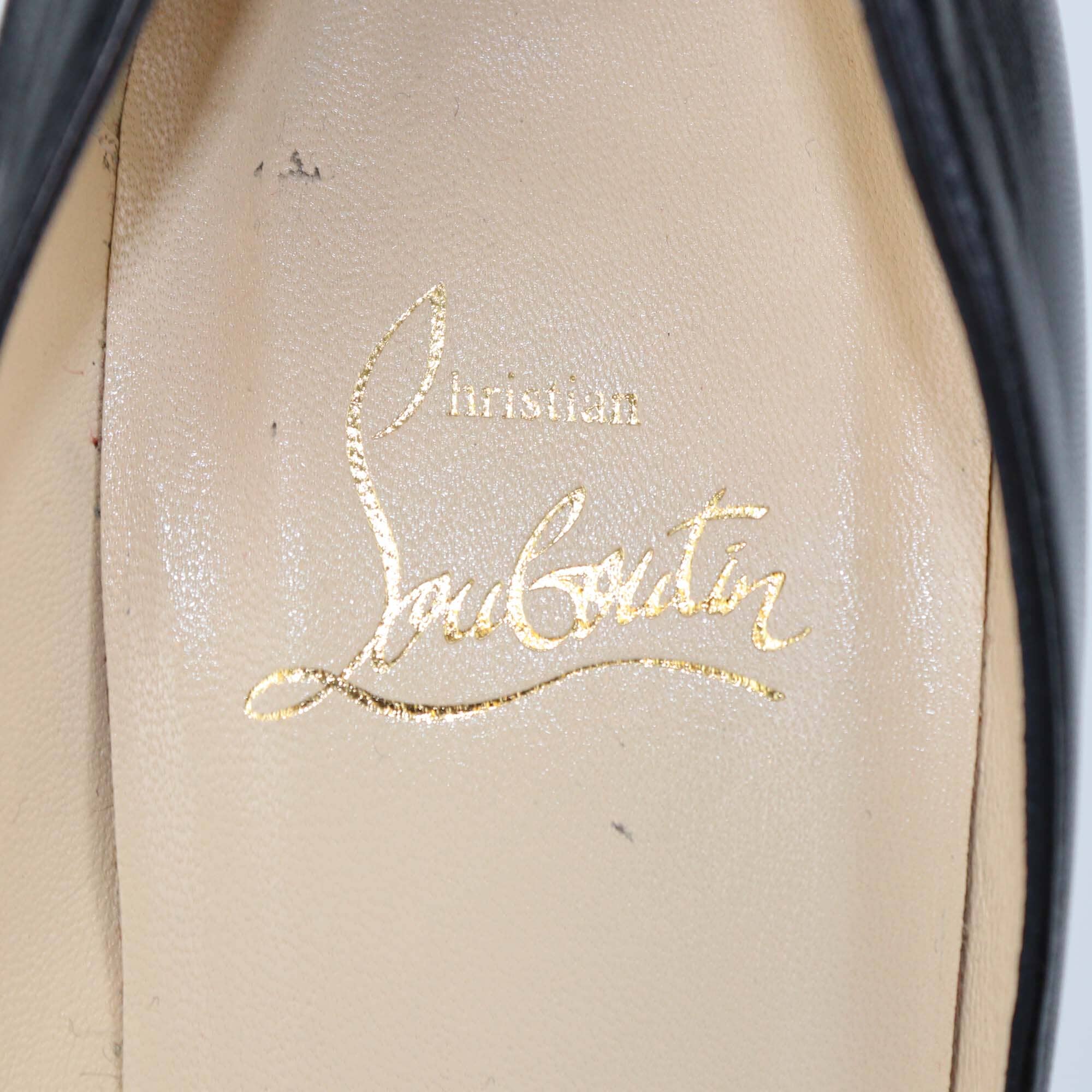 Christian Louboutin Black Leather So Kate Pumps Womens Christian Louboutin 