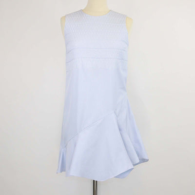 Christian Dior Blue Cotton Flared Mini Dress