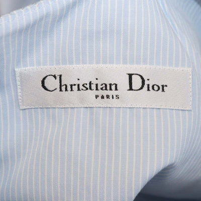 Christian Dior Blue Cotton Flared Mini Dress