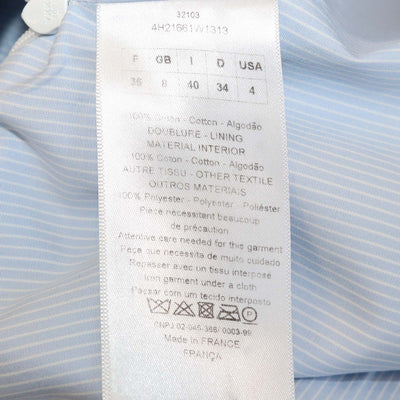 Christian Dior Blue Cotton Flared Mini Dress