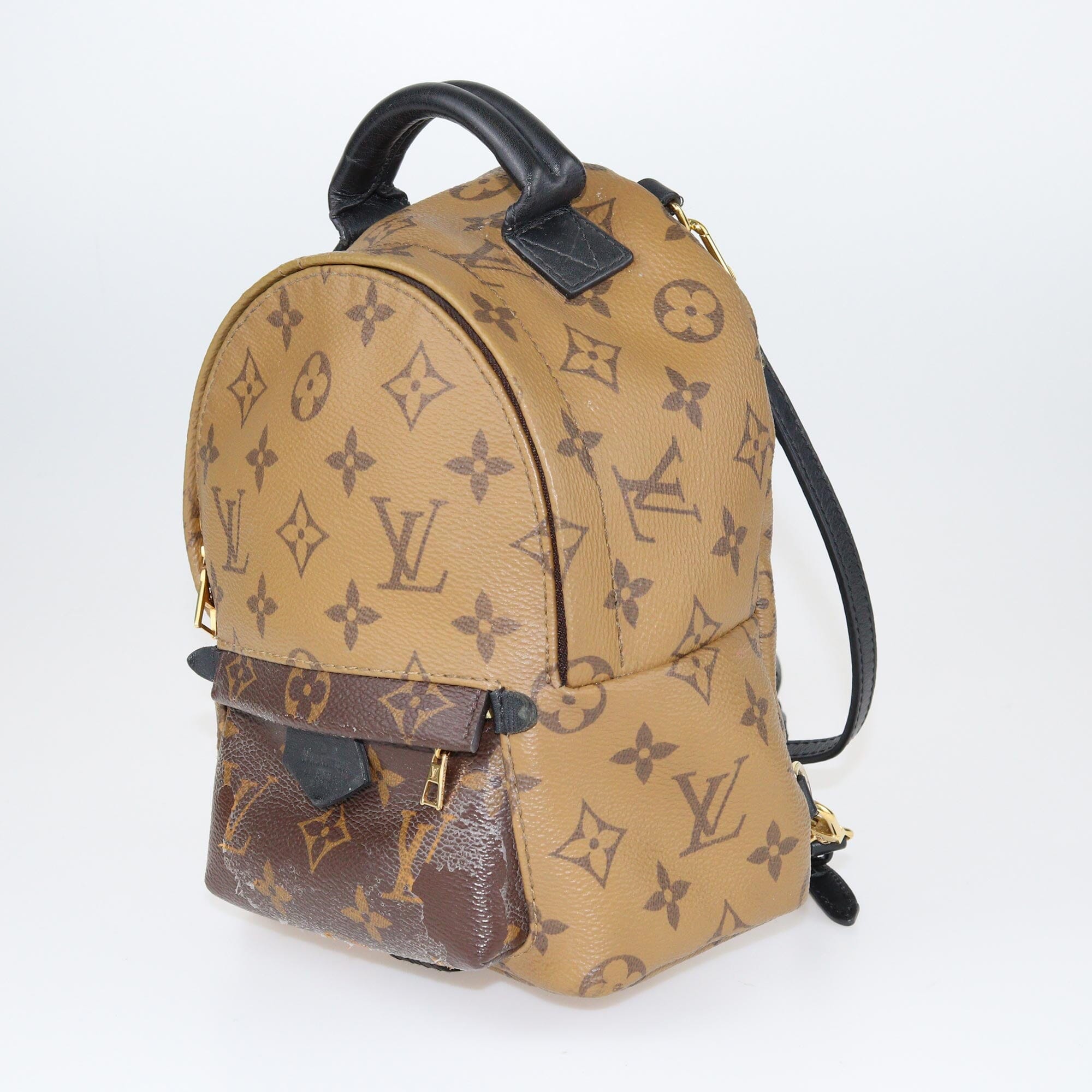 Louis Vuitton Monogram Reverse Mini Palm Spring Backpack Bags Louis Vuitton 