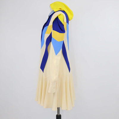 Stella McCartney Multicolor Silk Monica Colorblock Mini Dress