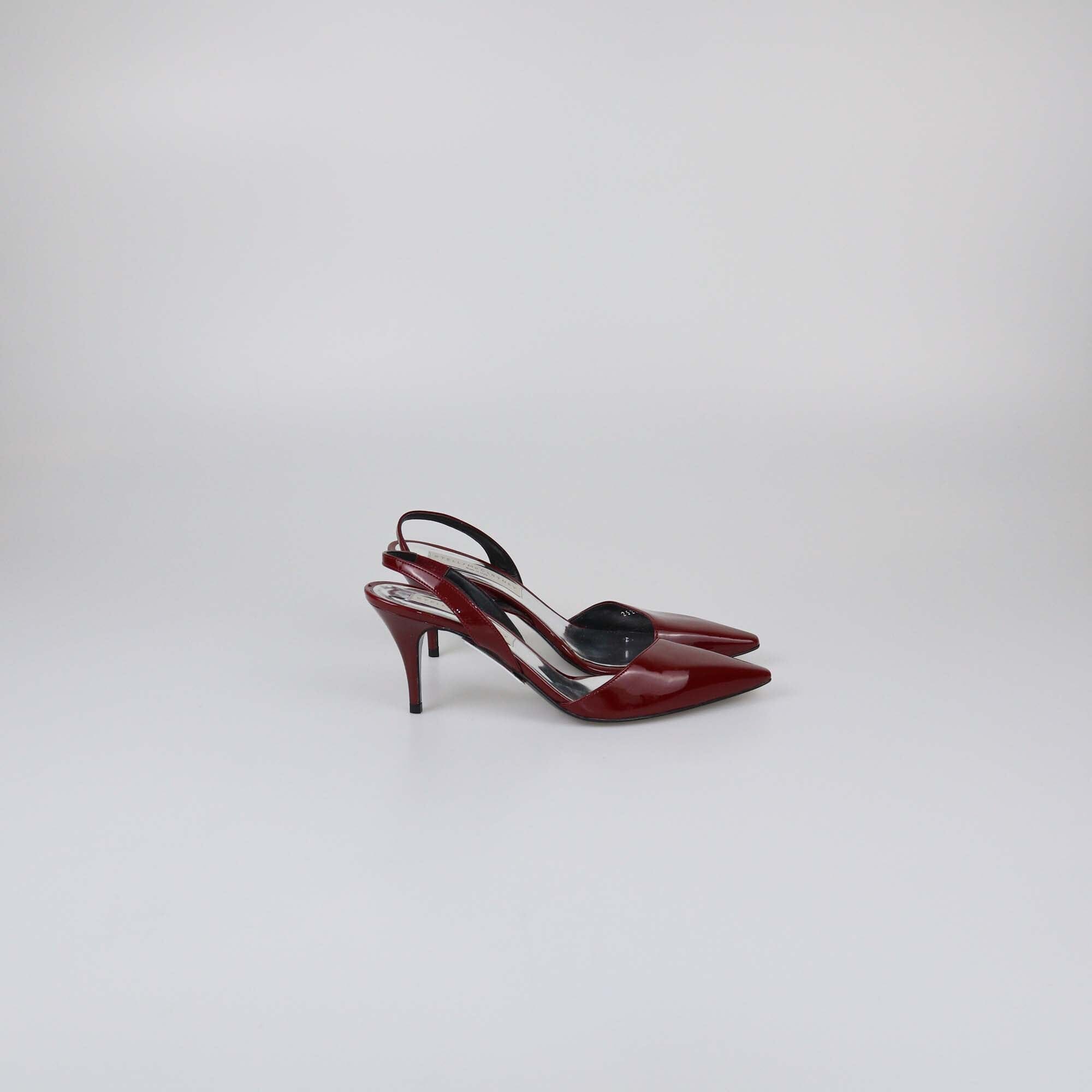 Stella McCartney Red Patent Slingback Pumps Womens Stella McCartney 