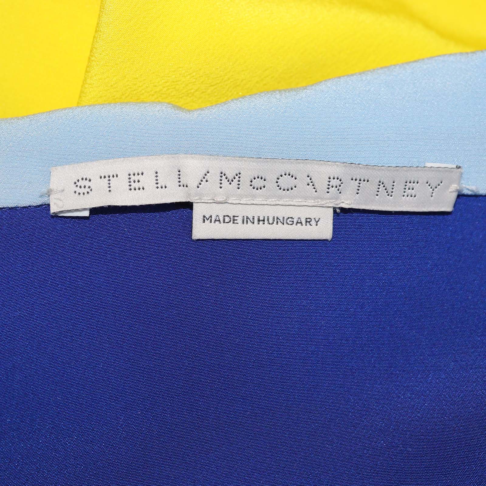 Stella McCartney Multicolor Silk Monica Colorblock Mini Dress