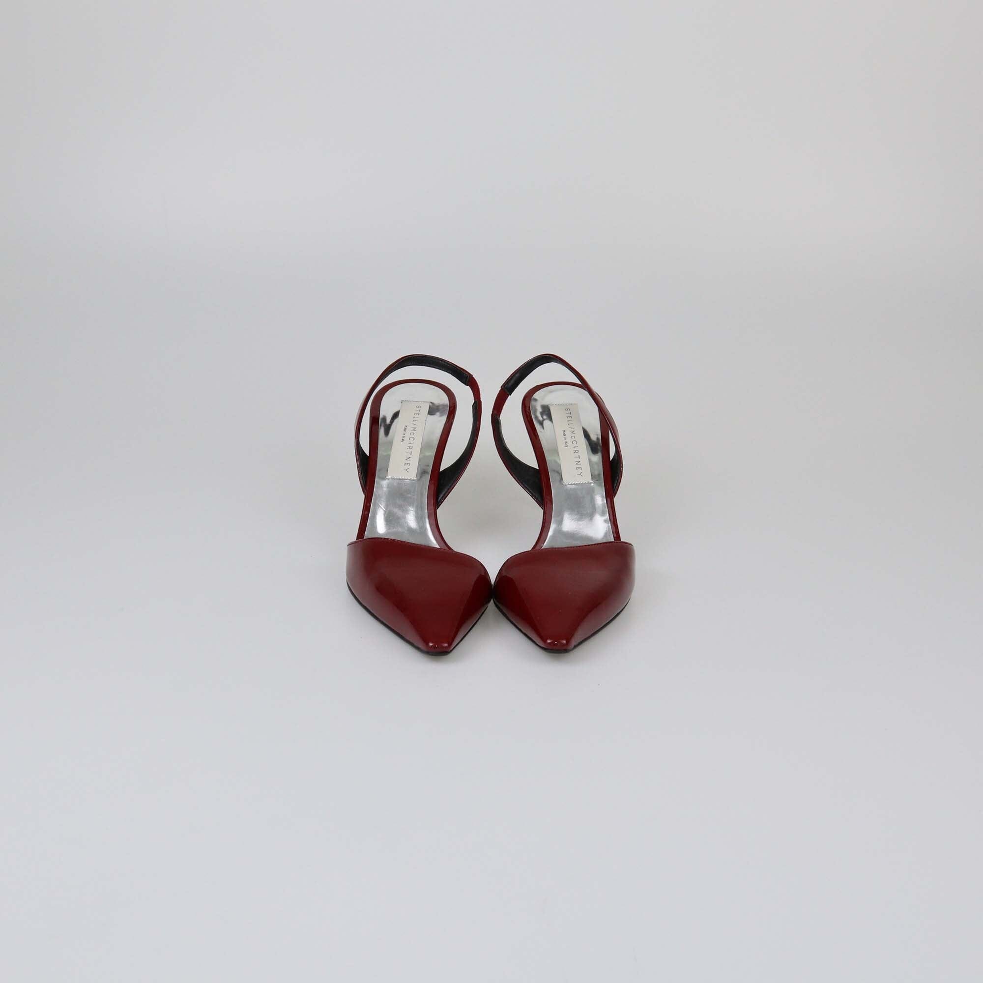 Stella McCartney Red Patent Slingback Pumps Womens Stella McCartney 