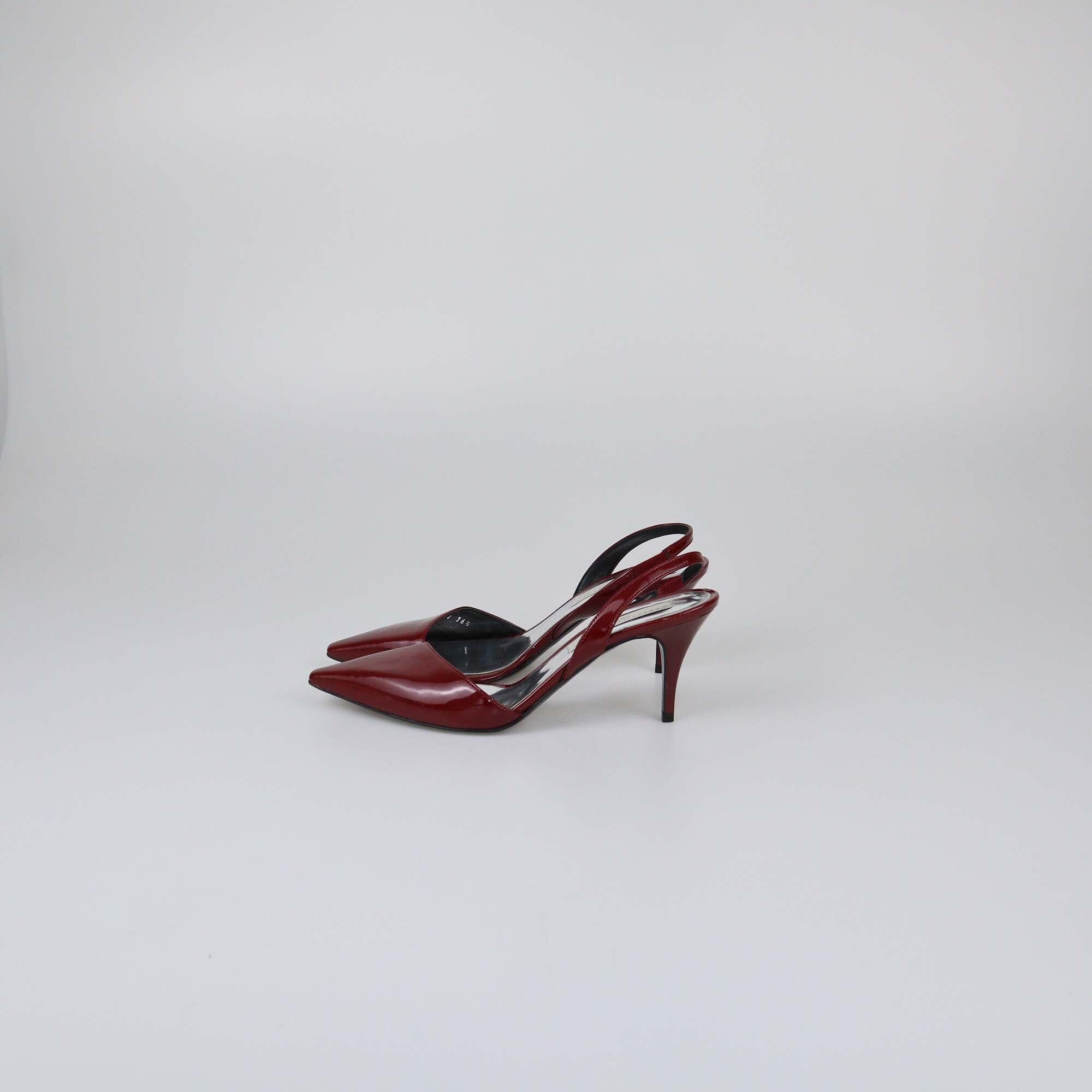 Stella McCartney Red Patent Slingback Pumps Womens Stella McCartney 