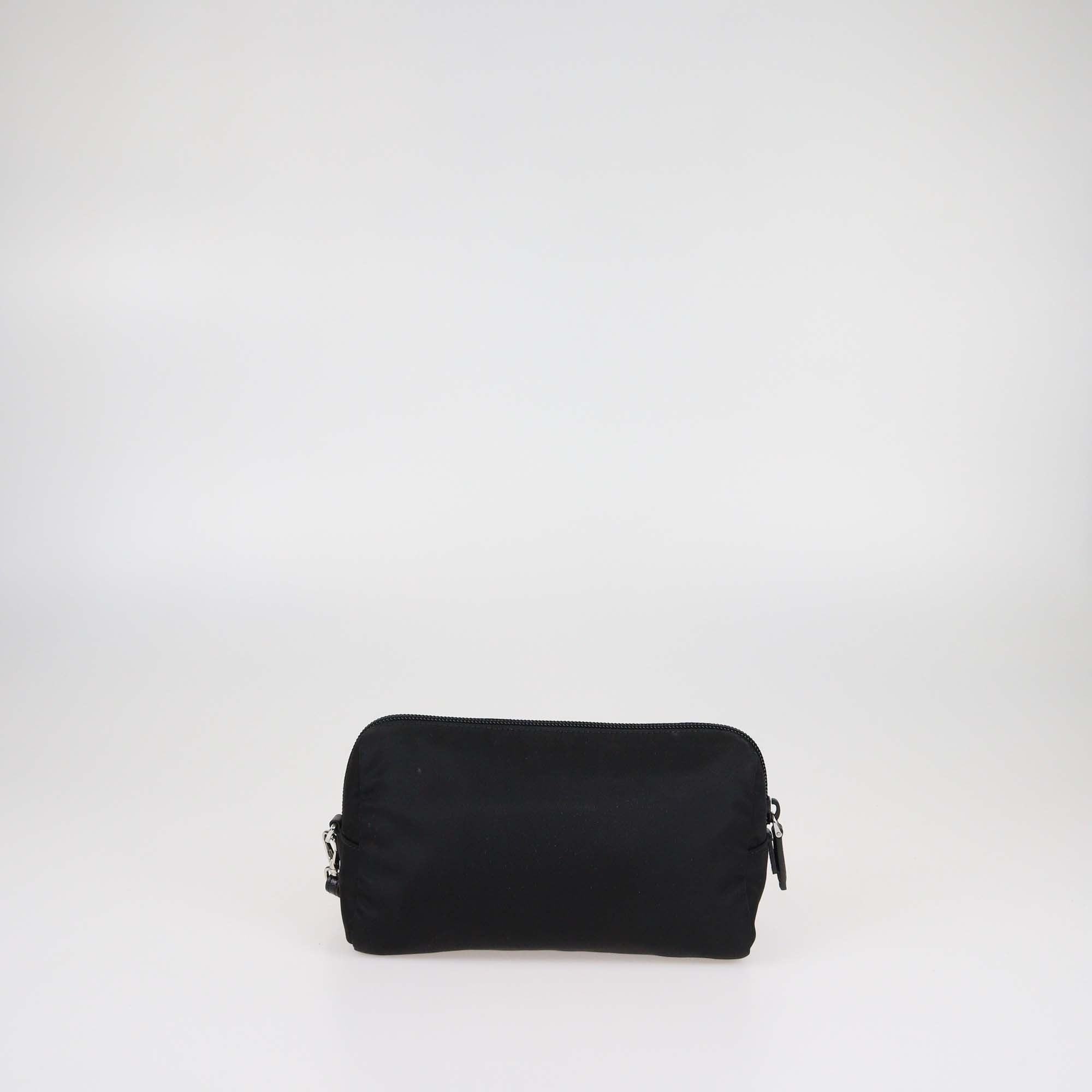 Prada Black Re-Nylon Wristlet Pouch