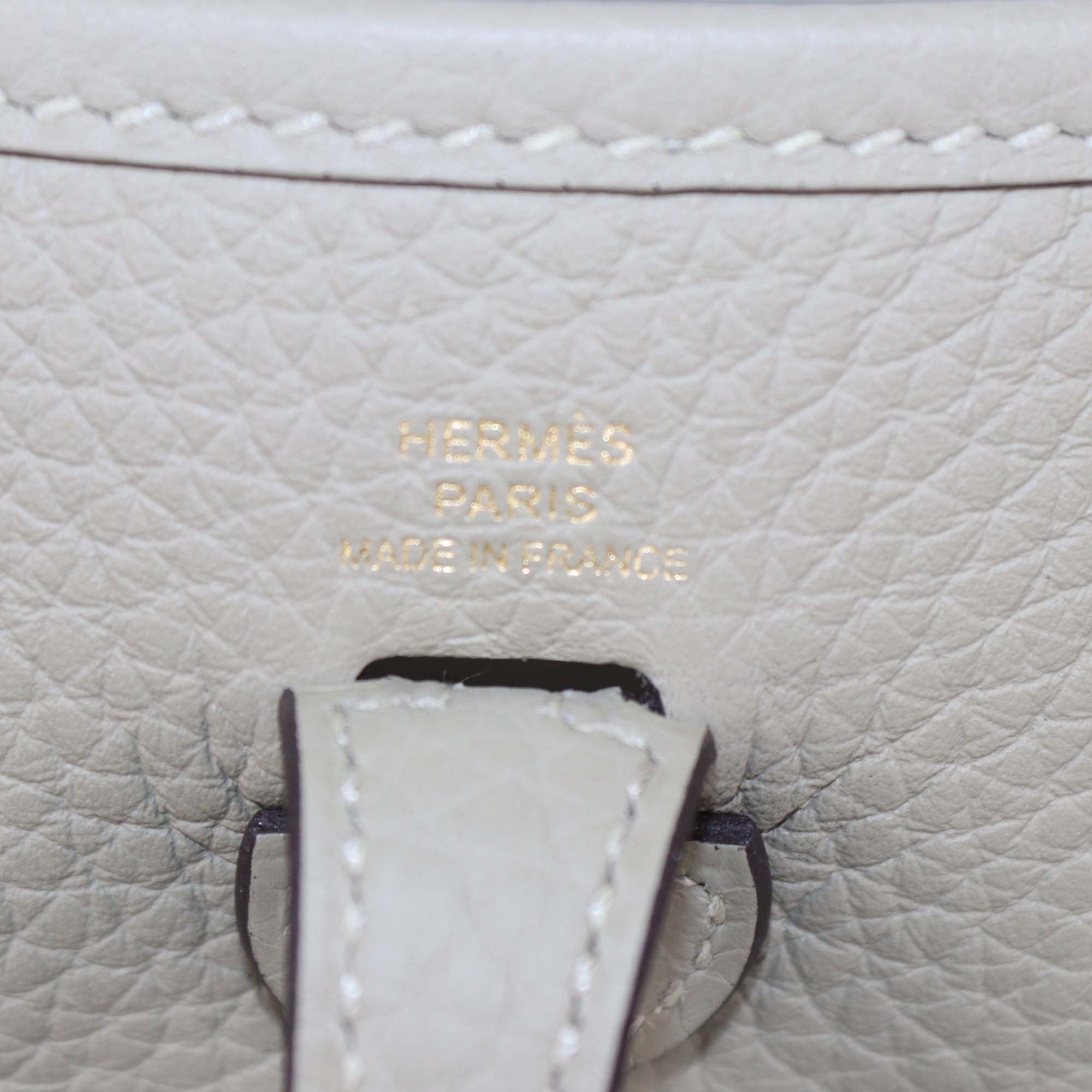Hermes Sauge Clemence Leather Evelyne TPM Bag