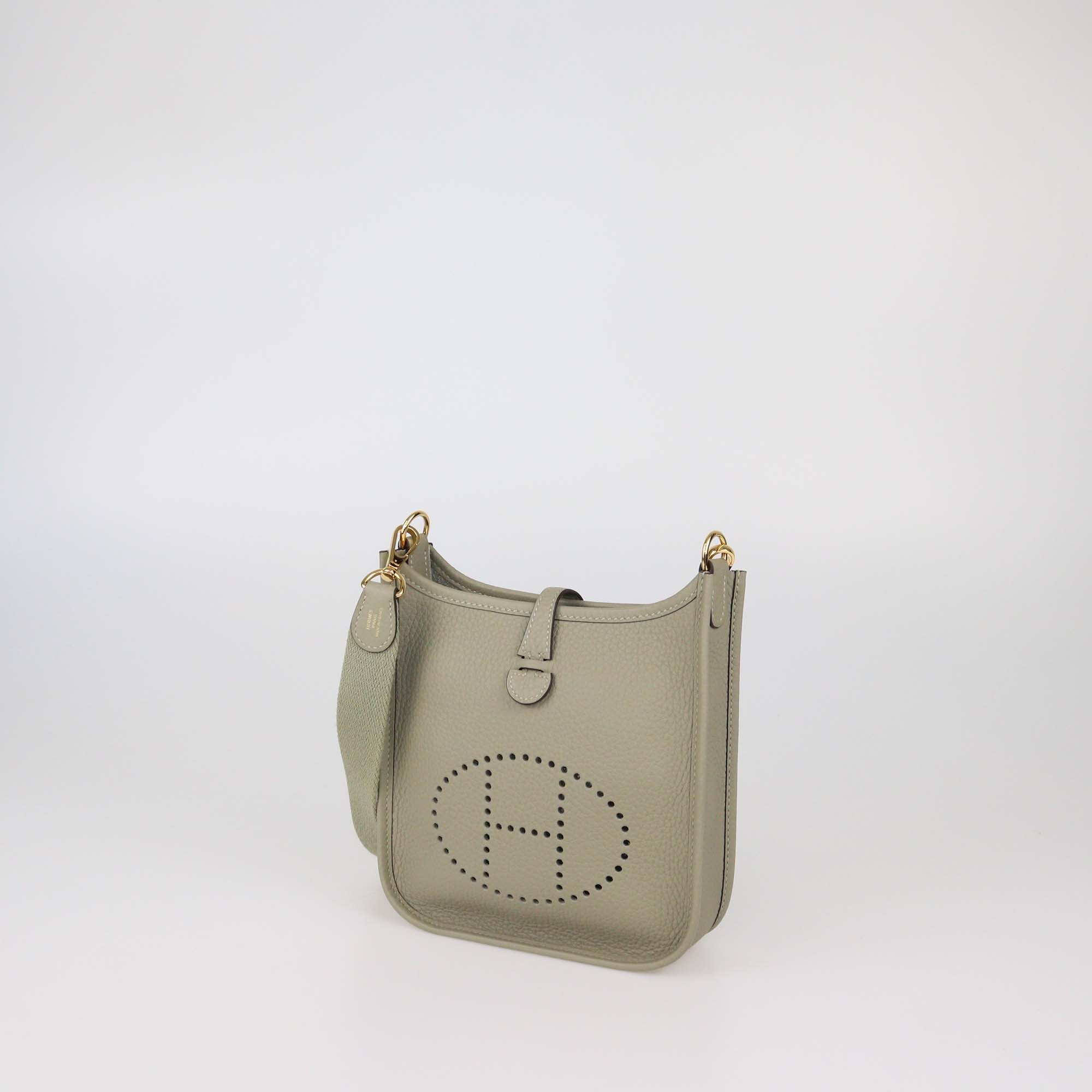 Hermes Sauge Clemence Leather Evelyne TPM Bag