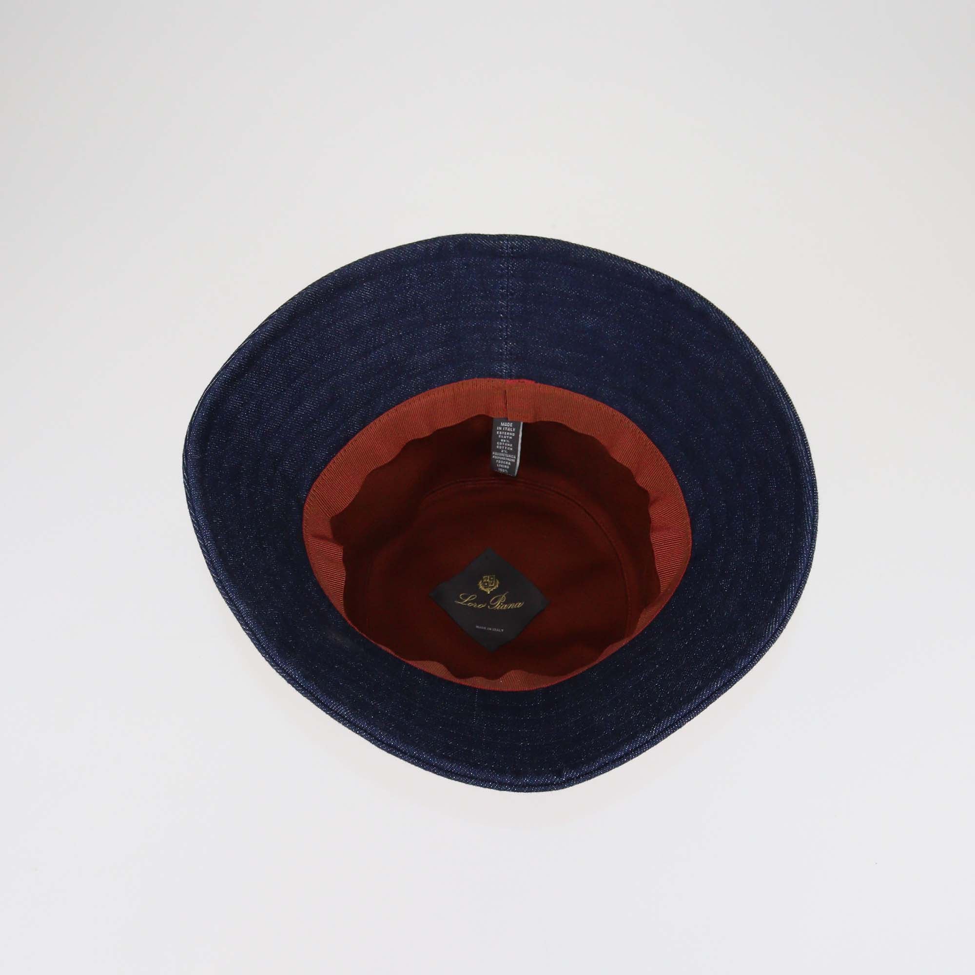 Loro Piana Blue Denim Zita Bucket Hat