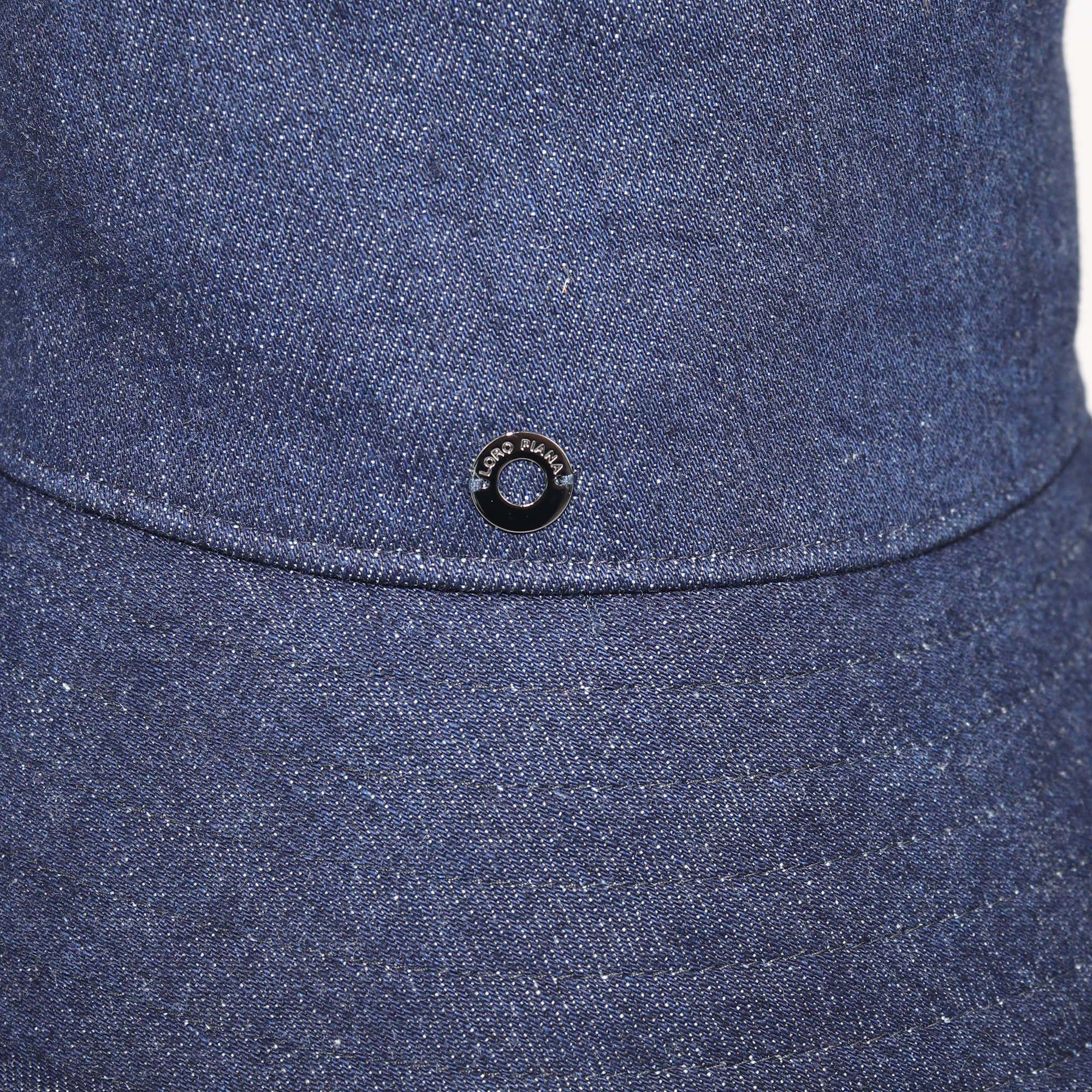 Loro Piana Blue Denim Zita Bucket Hat